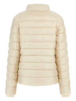 Marciano By Guess Piumino Corto Avery con FoulardEGGSHELL ECRU MULTI