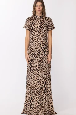 Me Fui Abito Lungo Maculato Stile ChemisierFANTASIA