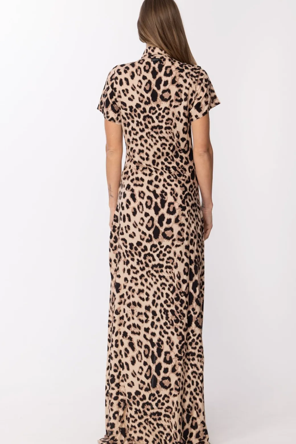 Me Fui Abito Lungo Maculato Stile ChemisierFANTASIA