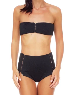 Me Fui Bikini a Fascia Stile Lingerie RetròBLACK