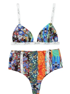 Me Fui Bikini con Slip Vita Alta e Fasce LogateFANTASIA