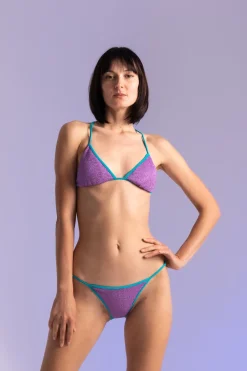 Me Fui Bikini Triangolo In LurexVIOLET