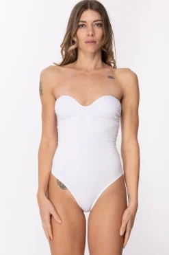 Me Fui Monokini con Scollo CuoreWHITE