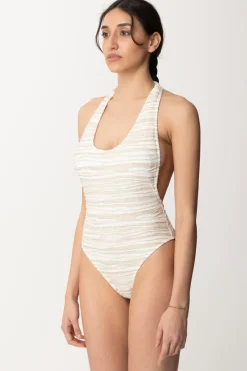 Me Fui Monokini Stampato con Intreccio Sul RetroBEIGE