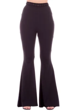 Me Fui Pantaloni a Zampa con PassamaneriaBLACK