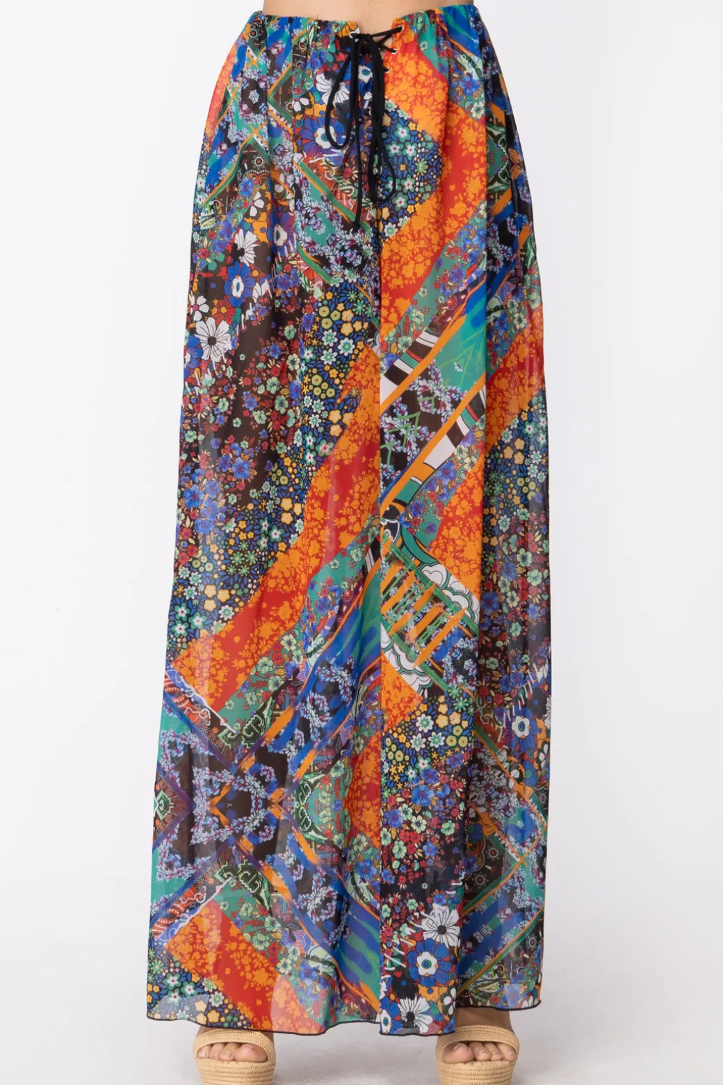 Me Fui Pantaloni Palazzo In ChiffonFANTASIA