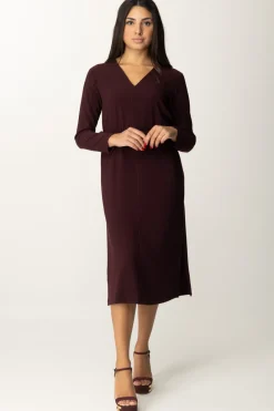 Meme Road Abito Nero MidiMELANZANA