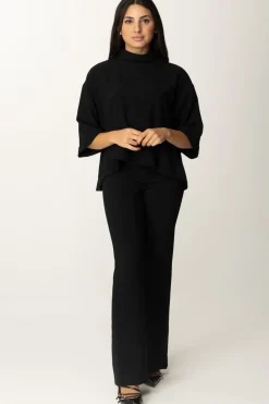 Meme Road Blusa a Collo AltoNERO