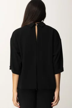 Meme Road Blusa a Collo AltoNERO