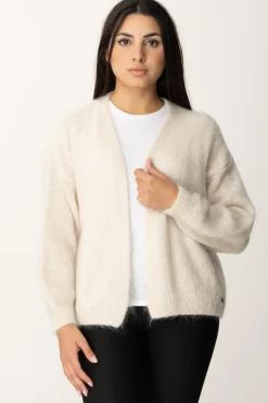 Meme Road Cardigan Aperto con Frange Sul RetroPANNA