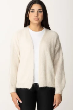 Meme Road Cardigan Aperto con Frange Sul RetroPANNA