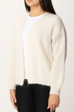 Meme Road Cardigan Aperto con Frange Sul RetroPANNA