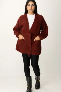 Meme Road Cardigan con FusciaccaCOGNAC