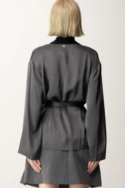 Meme Road Kimono In SatinVULCANO