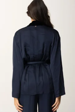 Meme Road Kimono In SatinBLU