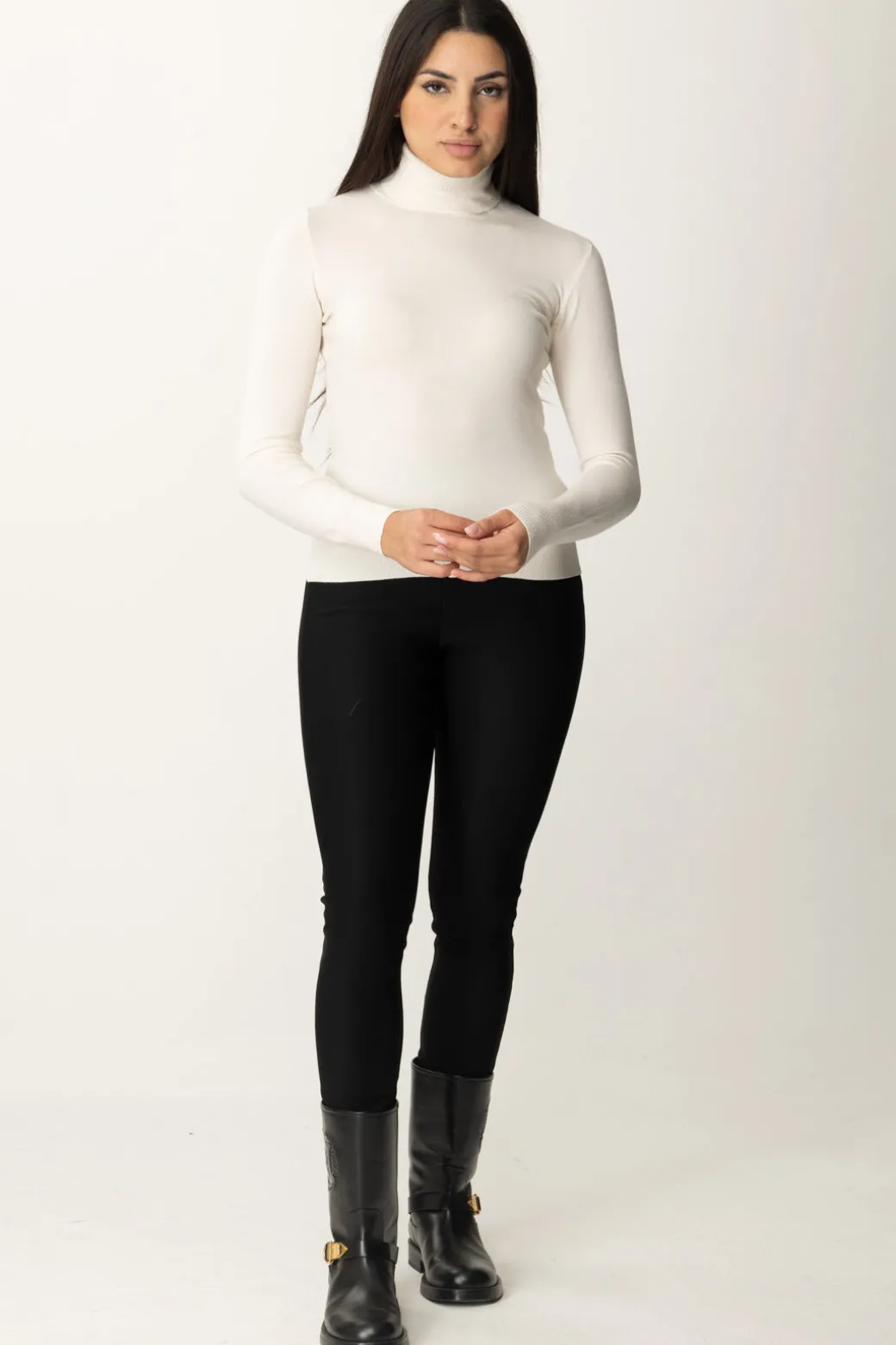 Meme Road Maglia Basica DolcevitaPANNA