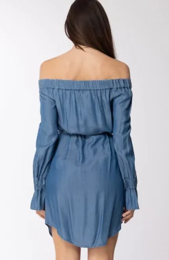 Michael Kors Abito Casacca In Denim con CinturaBLACK DENIM