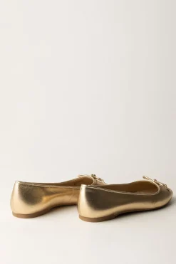 Michael Kors Ballerine Metallizzate con FiocchettoPALE GOLD