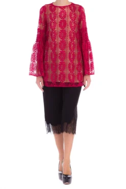 Michael Kors Blusa In Pizzo RicamatoLAMPOME