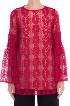 Michael Kors Blusa In Pizzo RicamatoLAMPOME