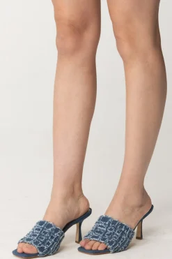 Michael Kors Mules Tessa In JeansDENIM