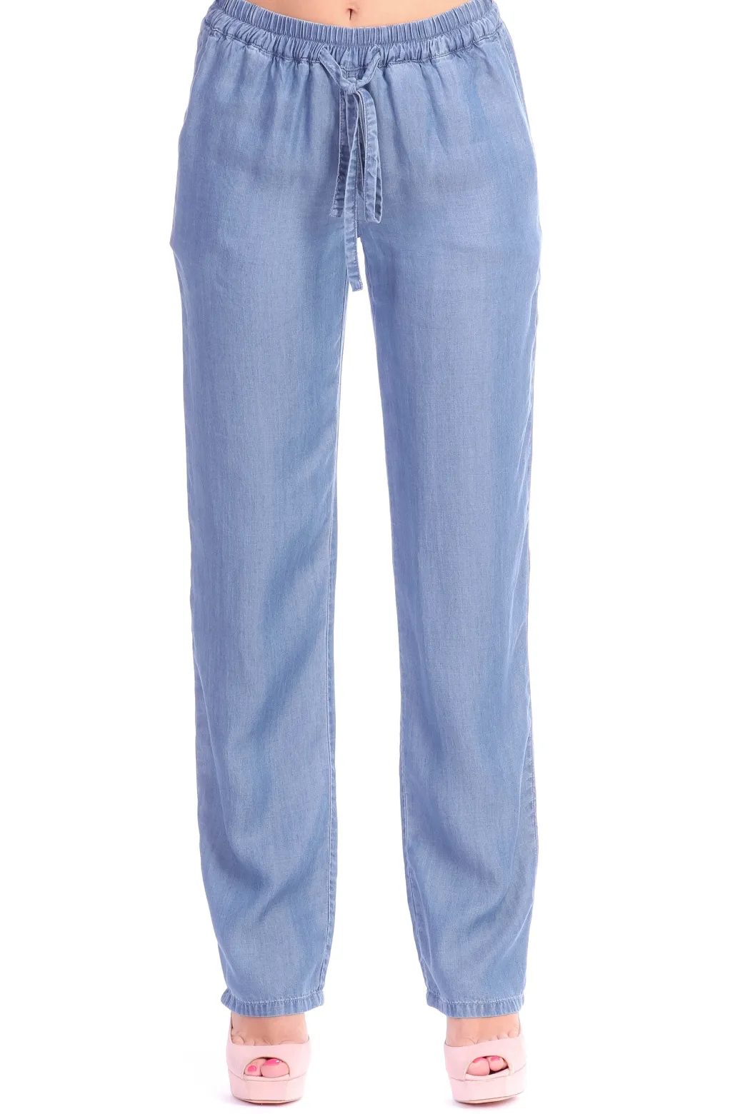 Michael Kors Pantalone Ampio Effetto DenimBLU DENIM