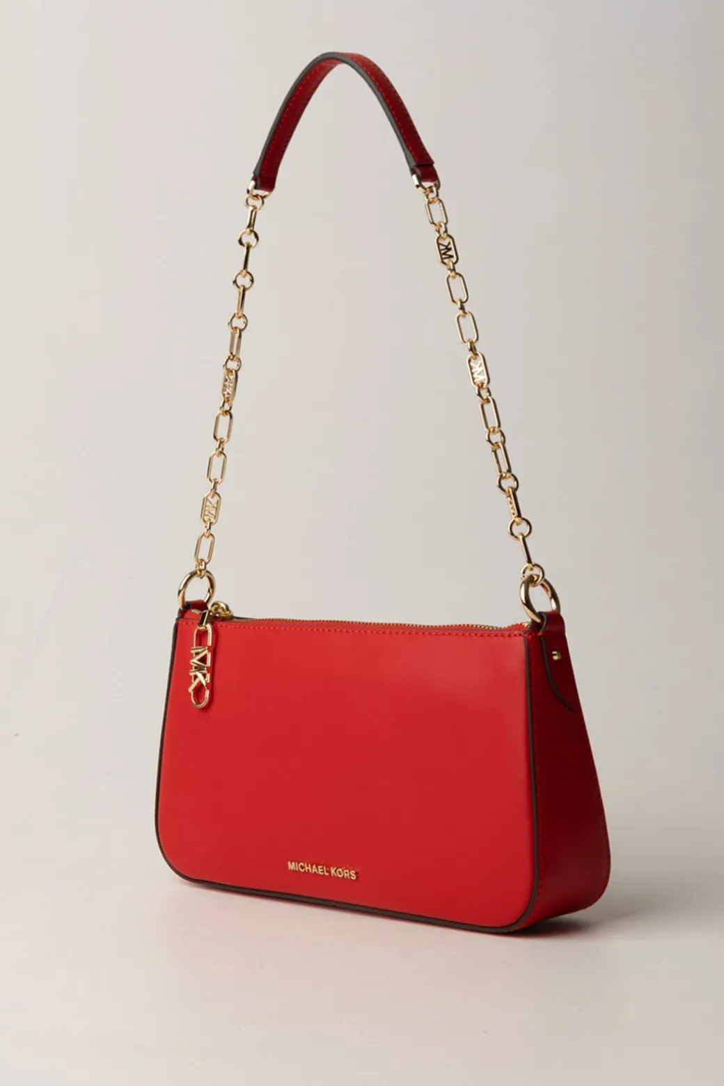 Michael Kors Pochette Media In Pelle con LogoLACQUER RED