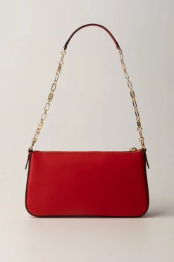 Michael Kors Pochette Media In Pelle con LogoLACQUER RED