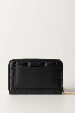 Michael Kors Portafogli Small In Pelle TrapuntataBLACK