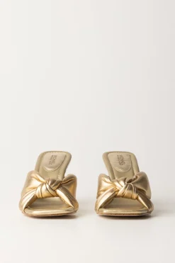 Michael Kors Sandali Elena Metallizzati con NodoPALE GOLD