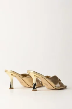 Michael Kors Sandali Elena Metallizzati con NodoPALE GOLD