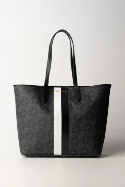 Michael Kors Tote Bag con Stampa LogoBLK/OPTICWHT