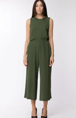 Michael Kors Tuta con Pantalone Ampio e CinturaVERDE