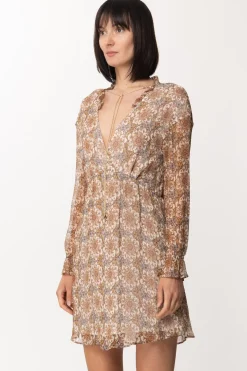 Patrizia Pepe Abito con Rouches e Stampa FlorealeWHITE PRINT