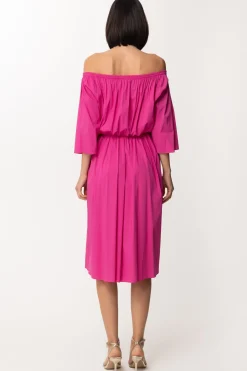 Patrizia Pepe Abito Longuette con Off-shoulderORCHID