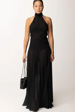 Patrizia Pepe Abito Lungo Collo AltoNERO