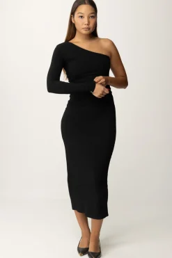 Patrizia Pepe Abito Lungo MonospallaNERO