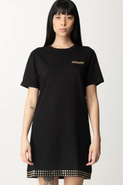 Patrizia Pepe Abito Mini con Borchie e LogoNERO