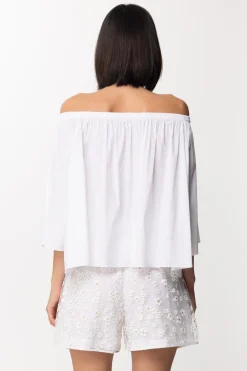 Patrizia Pepe Blusa Spalle ScoperteBIANCO OTTICO