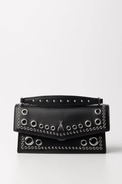 Patrizia Pepe Borsa Fly Bamby Eyelet a TracollaNERO