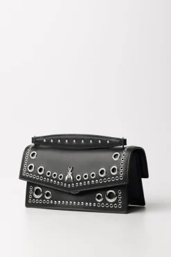 Patrizia Pepe Borsa Fly Bamby Eyelet a TracollaNERO