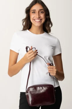 Patrizia Pepe Camera Bag In Pelle LucidaDARK PLUM