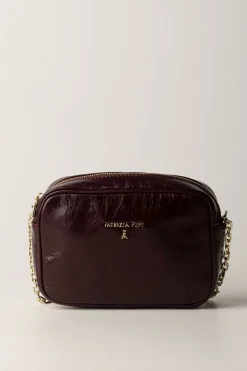 Patrizia Pepe Camera Bag In Pelle LucidaDARK PLUM