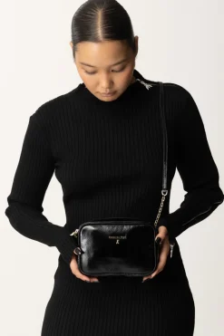 Patrizia Pepe Camera Bag In Pelle LucidaNERO