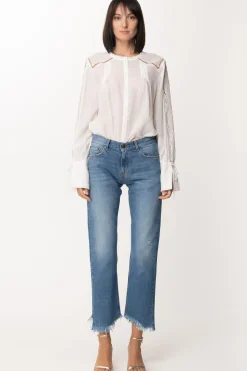 Patrizia Pepe Camicia con Maniche In PizzoBIANCO