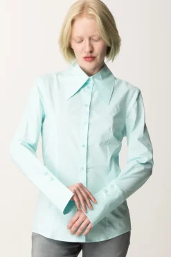 Patrizia Pepe Camicia Dal Taglio Fitted con Colletto AmpioWATER LILY
