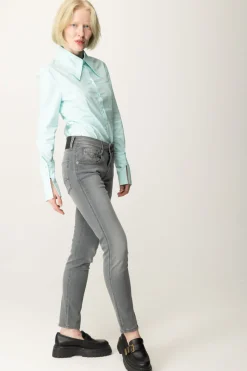 Patrizia Pepe Camicia Dal Taglio Fitted con Colletto AmpioWATER LILY