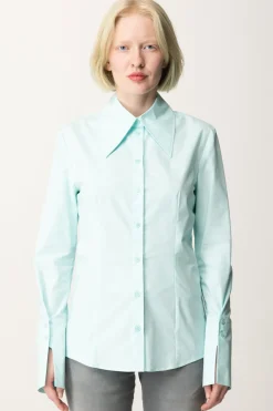 Patrizia Pepe Camicia Dal Taglio Fitted con Colletto AmpioWATER LILY