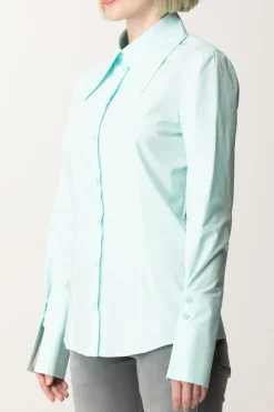 Patrizia Pepe Camicia Dal Taglio Fitted con Colletto AmpioWATER LILY