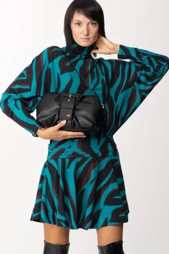 Patrizia Pepe Clutch Media con FibbiaNERO